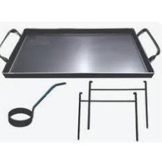 PLANCHA CUADRADA CON PATAS Y ASAS
