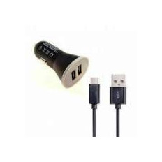 CARGADOR AUTO TIPO C 2 AMP + USB CLIK