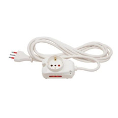 ALARGUE 1 SCHUKO + 2 T/CTE 5 M BLANCO