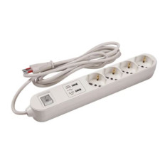 ALARGUE 4 SCHUKO + 2 USB C/LL 3 M BLANCO