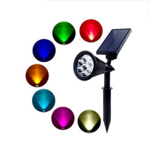 FOCO SOLAR DE JARDIN 2W 7 COLORES