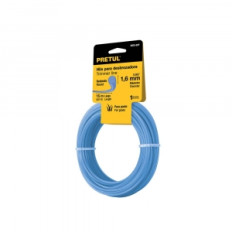 TANZA P/BORDEADORA REDONDA AZUL 16 X 15 METROS PRETUL