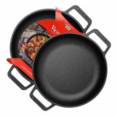 SARTEN HIERRO CURADO 25CM C/ASAS VICTORIA