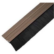 ZOCALO DE ALUMINIO CON CEPILLO 100 CM MARRON BRONCE