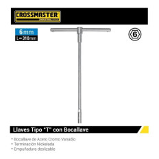 LLAVE TIPO "T"  6 MM CROSMASTER