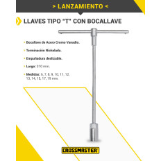 LLAVE TIPO "T" 11 MM CROSMASTER