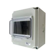 TABLERO EXTERIOR C/PUERTA TRANSPARENTE IP65 4 MODULOS