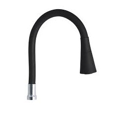 PICO FLEXIBLE SALIDA DOBLE NEGRO