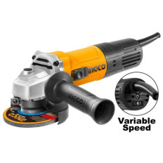 AMOLADORA ANGULAR 4 1/2" 900W INGCO VELOCIDAD VARIABLE