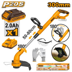 BORDEADORA 20V C 1 BAT Y CARGADOR MANGO REG