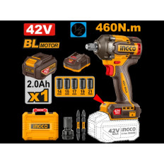 LLAVE DE IMPACTO A BATERIA 42V C/BAT INGCO