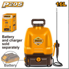 PULVERIZADOR FUMIGADOR DE MOCHILA 16 L 20 V S/BAT INGCO