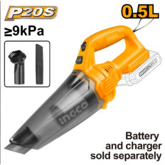 ASPIRADORA A BATERIA 20V P20S 05LT S/BAT S/CARG INGCO