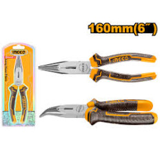 PINZA PUNTA DOBLADA 6"  INGCO