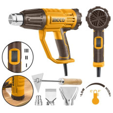 PISTOLA DE CALOR 2000W CON SET DE BOQUILLAS INGCO