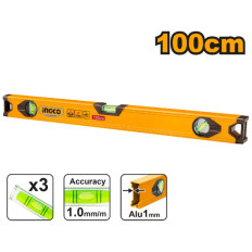 NIVEL ALUMINIO 100 CM AMARILLO INGCO