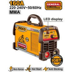 SOLDADORA INVERTER 160 AMP 220-240V MMA LED IGBT INGCO