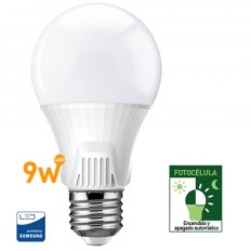 LAMPARA LED C/FOTOCELULA 9 W CALIDA WELLMAX