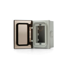 CAJA EXTERIOR 3 MOD C/TAPA ESTANCA IP55 GRIS 366210