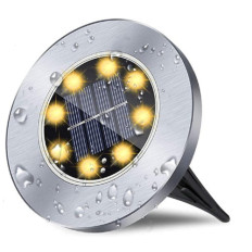 PINCHO SOLAR 115 MM 8 LED 3000K X 4 UNIDADES