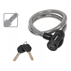 LINGA DE ACERO C/LLAVE Y LUZ LED