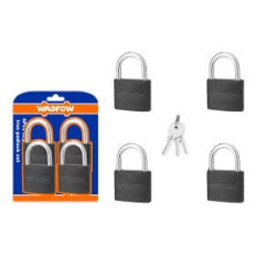 SET X 4 CANDADOS 38 MM ABRE MISMA LLAVE WADFOW