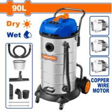 ASPIRADORA 90L 3600W (3 MOTORES DE 1200W) WADFOW