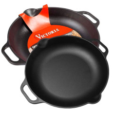 SARTEN HIERRO CURADO C/ASAS 32CM VICTORIA