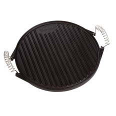 PLANCHA HIERRO ESMALTADO REDONDA REVERS C/ASAS 32 CM VICTORIA