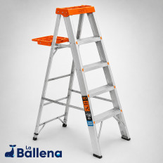 ESCALERA ALUMINIO 6 ESCALONES 175 KG TRUPER