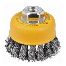 CEPILLO DE ALAMBRE TRENZADO P/ AMOLADORA 4" MAS +