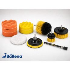 JUEGO CEPILLOS Y ESPONJAS 11 PZS PRETUL