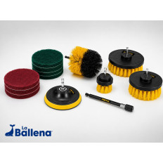 JUEGO CEPILLOS Y FIBRAS 12 PZS PRETUL