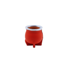 MATE DE CERAMICA TORPEDO EN SIMIL CINTA Y BASE PLASTICO