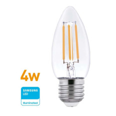 LAMPARA LED FILAMENTO VELA 4W E27 BCO. CALIDO WELLMAX