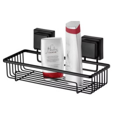 ORGANIZADOR DE BAÑO ADHESIVO NEGRO MATE