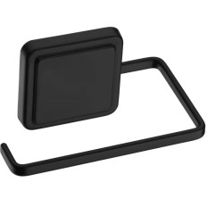 PORTA ROLLO PH ADHESIVO NEGRO MATE