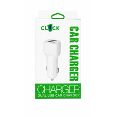 CARGADOR AUTO 2A+USB CLICK