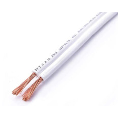 CONDUCTOR GEMELO 2 X 0.50 MM BLANCO
