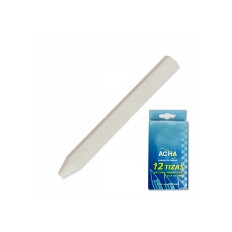 TIZA CERA BLANCA HEXAGONAL "ACHA" UNIDAD