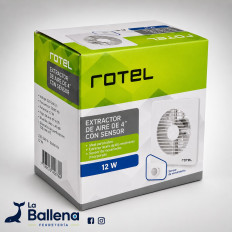 EXTRACTOR DE AIRE PARA BAÑO 4" ROTEL