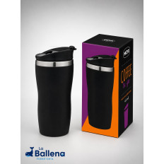 VASO TERMICO ACERO INOX 450ML MOR NEGRO