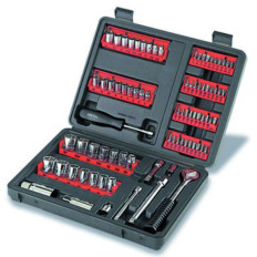 JUEGO PUNTAS Y DADOS 90 PZS 1/4", 3/8" Y 1/2" PRETUL