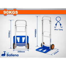 CARRO CARGA PLEGABLE HASTA 90KG WADFOW