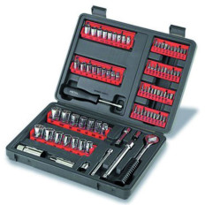 JUEGO PUNTAS Y DADOS 90 PZS 1/4", 3/8" Y 1/2" PRETUL