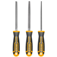 JUEGO DE 3 LIMAS PARA METAL 8" INGCO