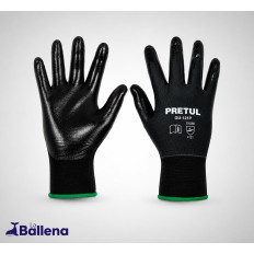 GUANTE MECANICO NYLON-NITRILO PRETUL   "S"