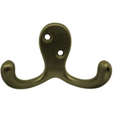 PERCHA DOBLE BRONCEADO C/TORNILLOS BEST VALLUE