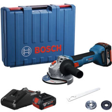 AMOLADORA ANGULAR 4 1/2" 18V-8 BOSCH C/BAT Y CARGADOR