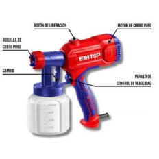 EQUIPO DE PINTAR 20V C/BAT EMTOP
